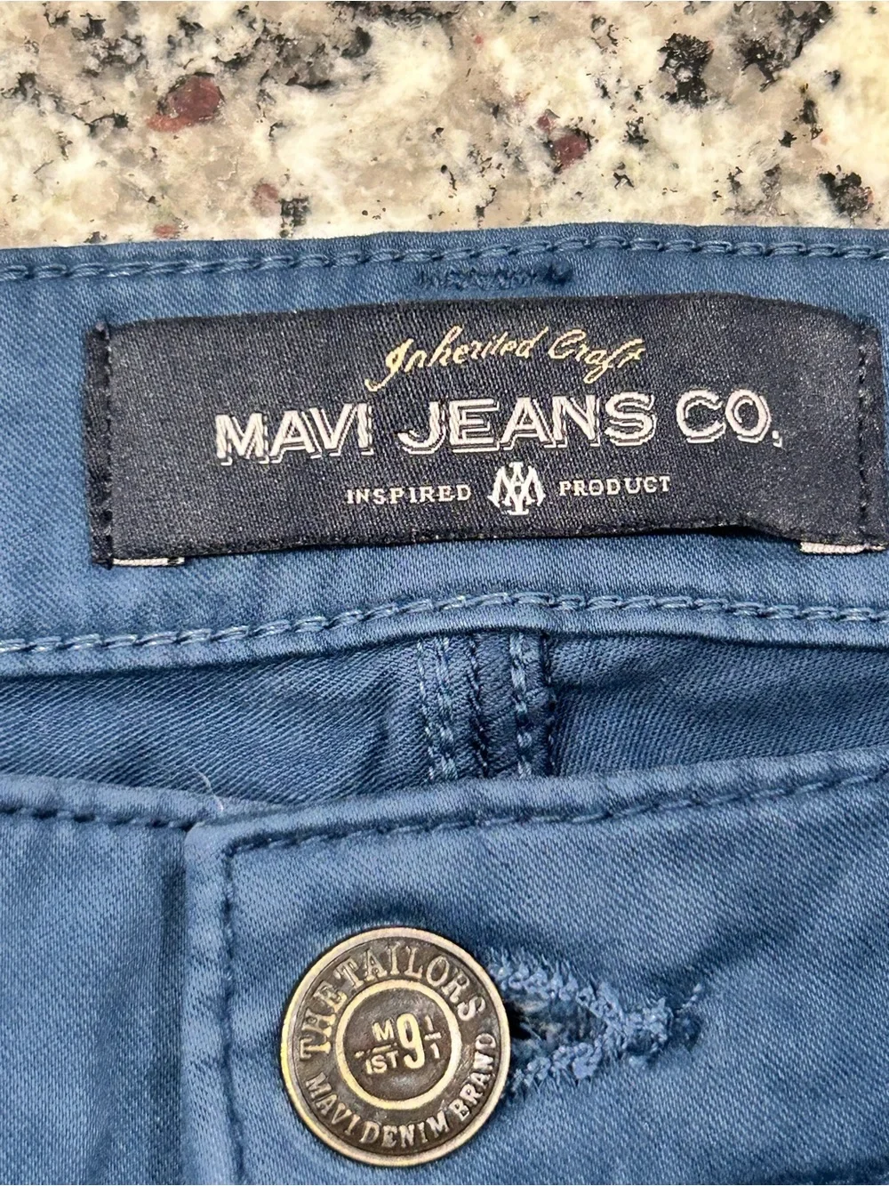 Mavi Zach Straight Leg Men's Slate Blue Pants 34/36 Stretch Twill Jeans Casual